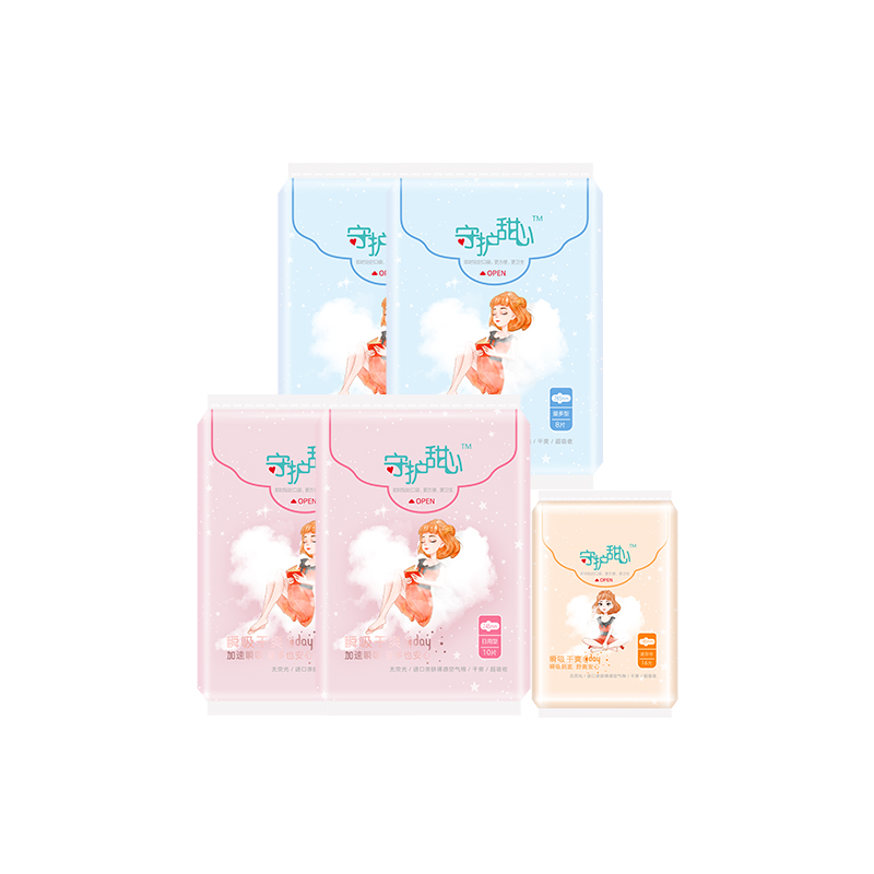 瞬吸干爽245mm*2包+285mm*2包+迷你180mm*1包 共计52片【焕新季】