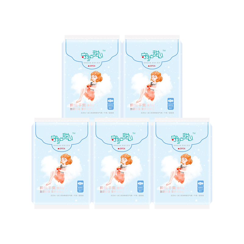 瞬吸干爽卫生巾285mm*5包【焕新季】